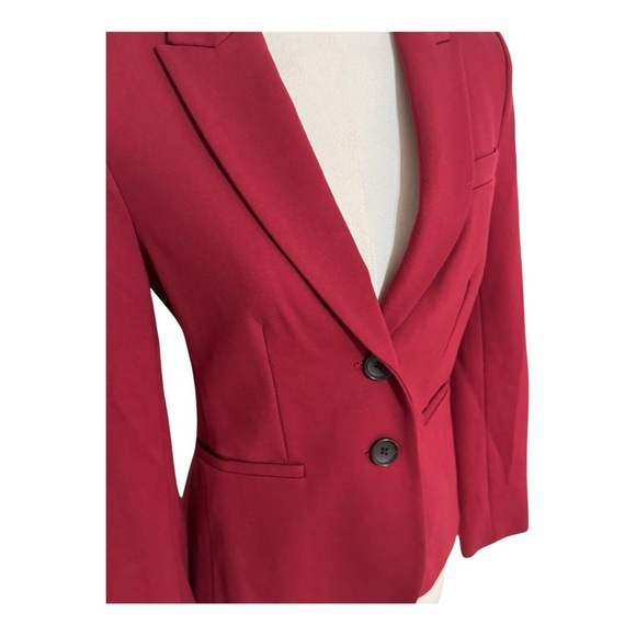 BODEN Elizabeth Point Blazer Berry Red Pink Jacket Size 2 2P Petite Stretch Work - Picture 9 of 12